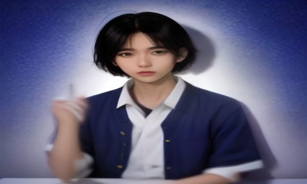 网络文学平台书架界面展示多种黄文小说封面，靛蓝色调界面设计，读者正在浏览推荐列表